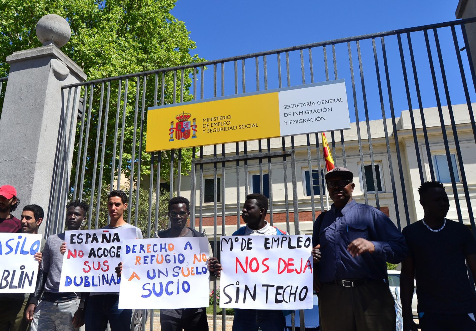 Refugiados en el Ministerio de Trabajo